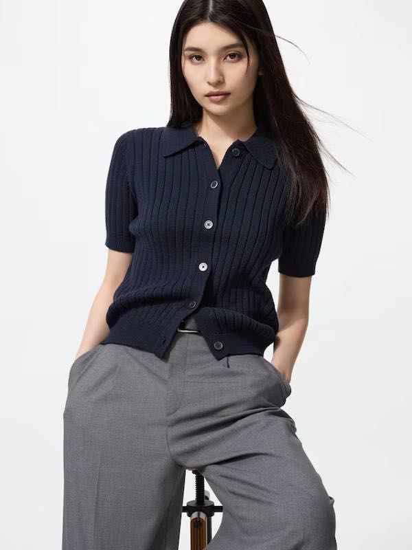 Кардиган Uniqlo синий