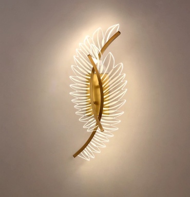Бра настенный, накладной Candella LED, золотистый, бронза