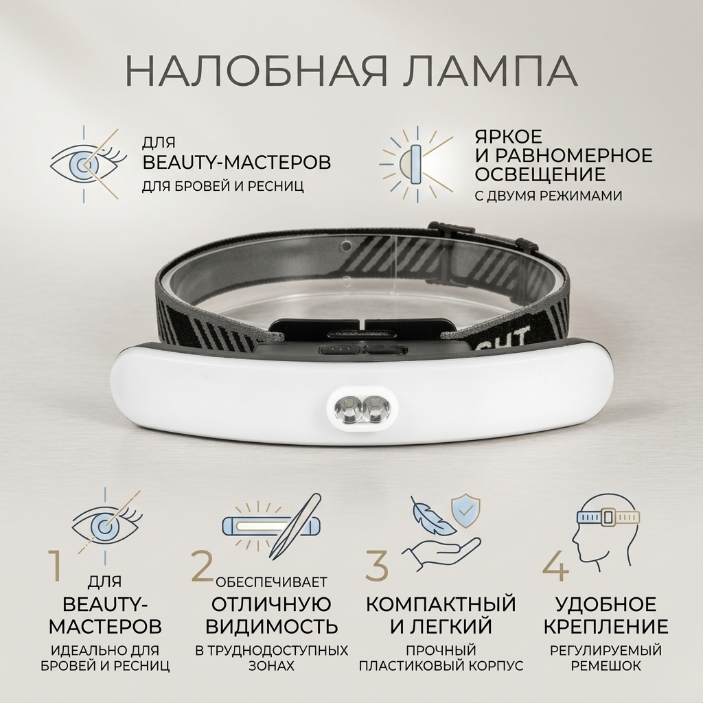Налобная лампа 1 шт