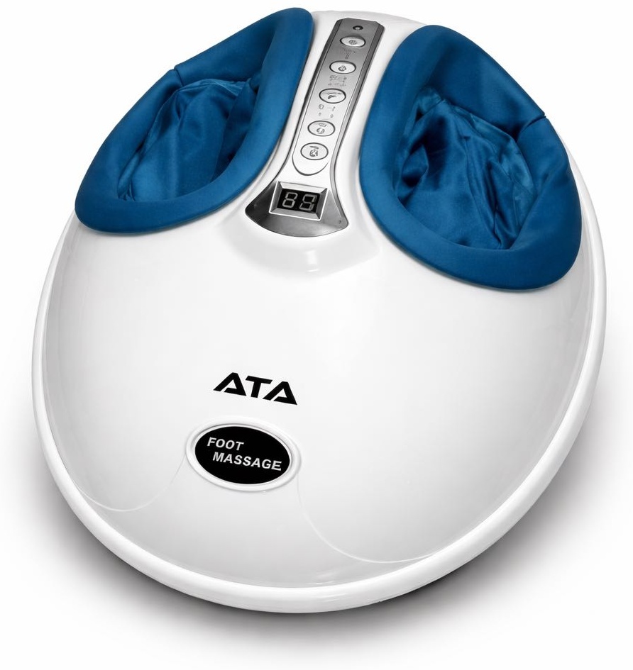 Массажер ATA Массажер ATA FootRelax 360 Pro с подогревом массажная подставка вибрационный, шиацу, компрессионный, роликовый