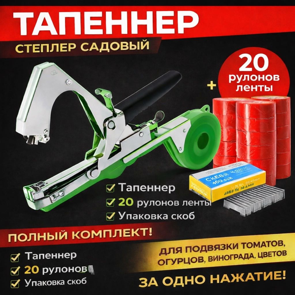 Тапенер Тапеннер садовый, пластик, нержавеющая сталь
