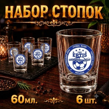 Набор стопок для водки 60 мл, 6 шт
