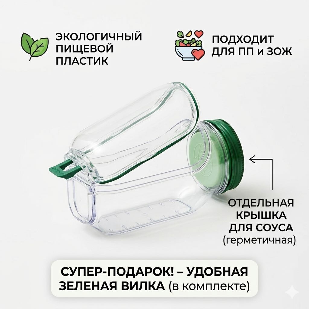 Контейнер 066457698 1 шт, пластик, силикон