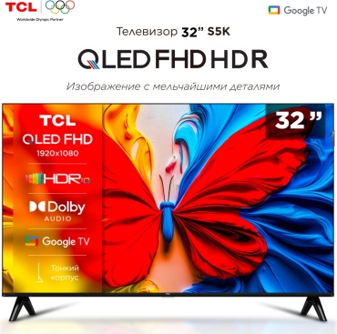TCL 32S5K 81 см черный