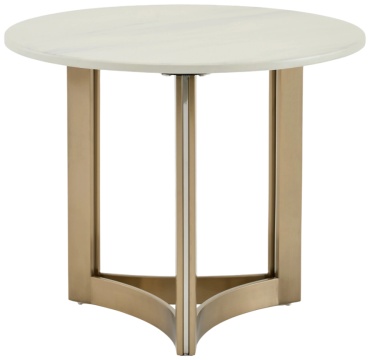 Журнальный столик SK Trade Cassio, 60х60x50 см, белый, золотой