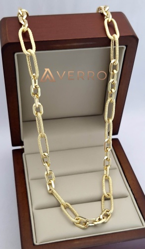 AVERRO A181120257 длина 55 см, вес 9.01 г золото, плетение якорное
