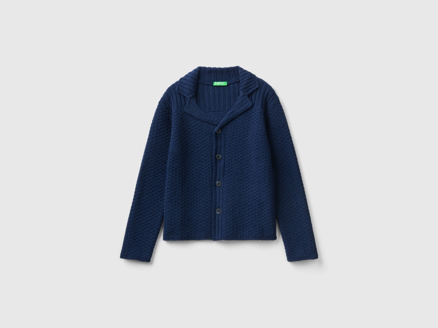 Однобортный UNITED COLORS OF BENETTON синий