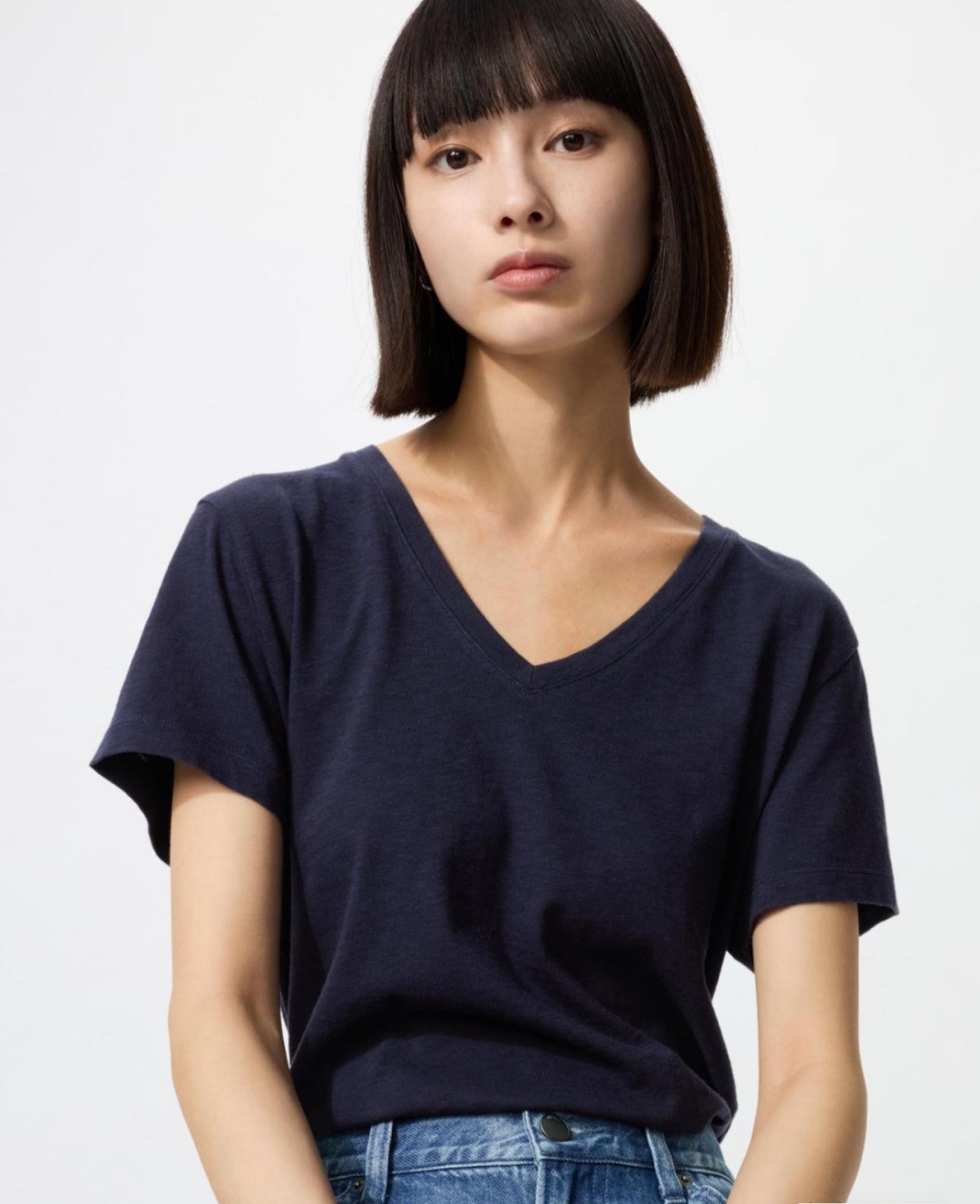 Футболка Uniqlo синий