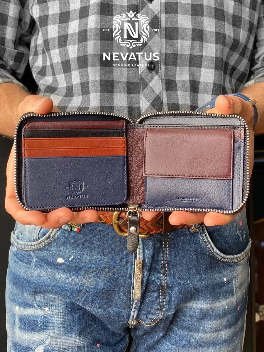 Кошелек Nevatus DG натуральная кожа черный