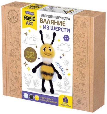 Валяние из шерсти. Пчелка