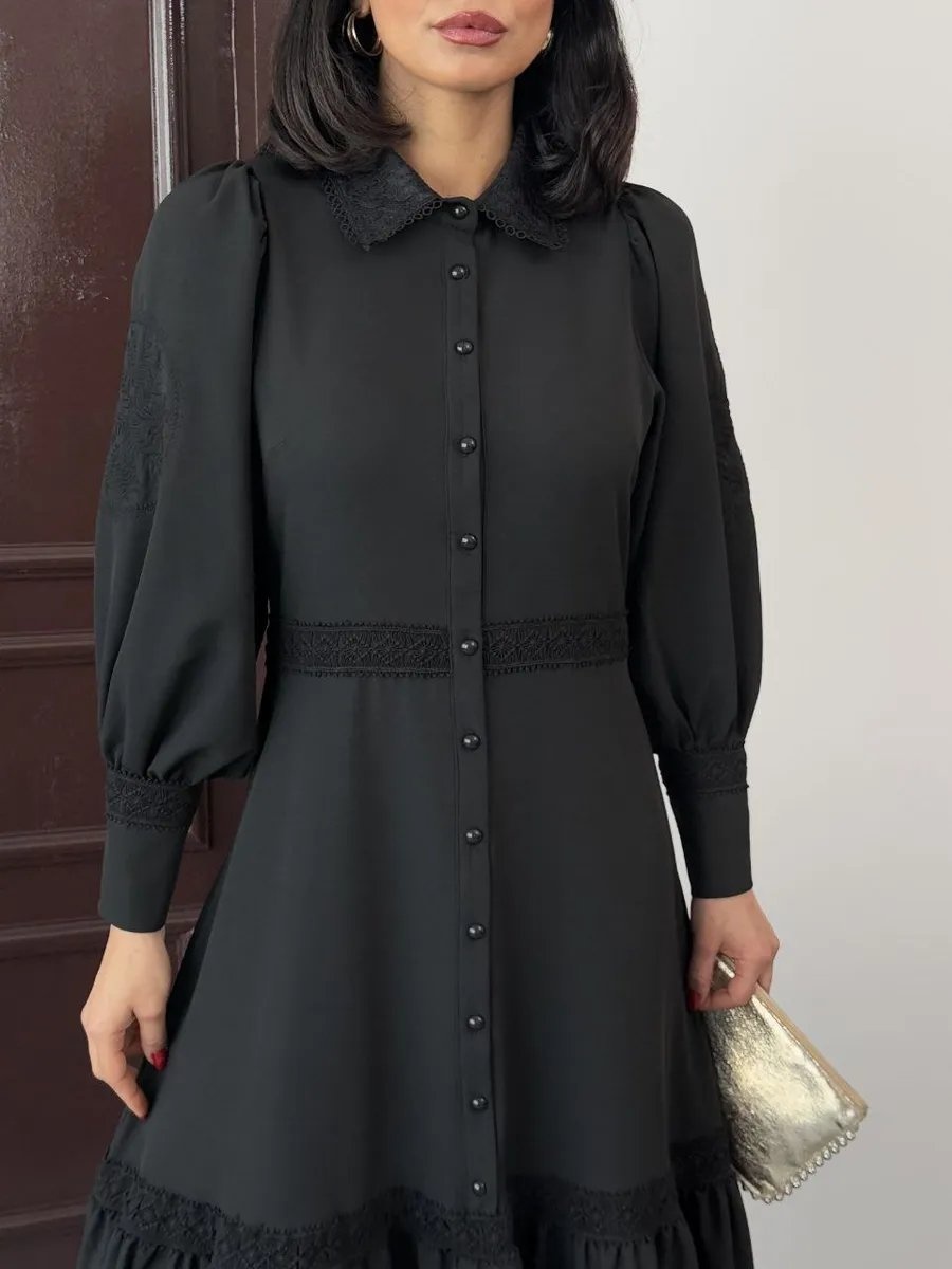 Повседневное платье Eliff. Textile черный