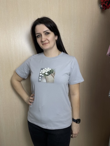 Футболка TRIKOTTO серебристый