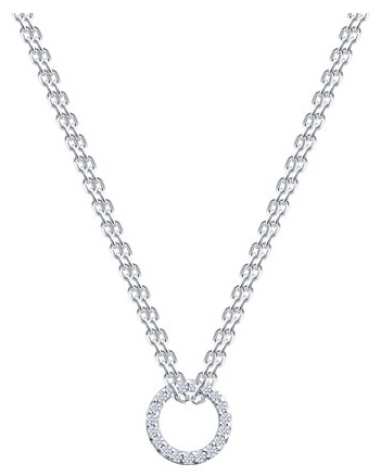 Колье Zlato 478СР94071281-91С1 длина 45 см вес 3.3 г серебро, фианит