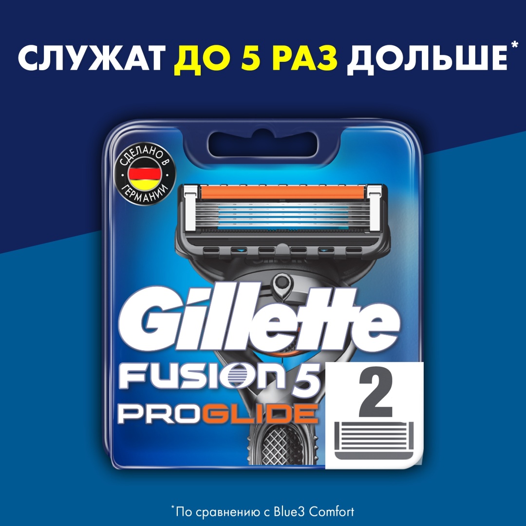 Gillette Fusion5 Proglide сменные кассеты 2 шт