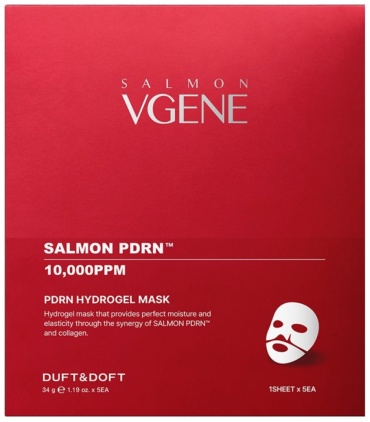 Маска для лица DUFT&DOFT гидрогелевая Salmon V Gin PDRN hydrogel mask 5 шт