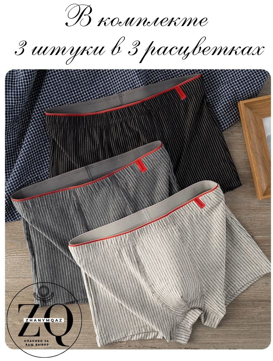 Боксеры ZhanymQaz черный, серый