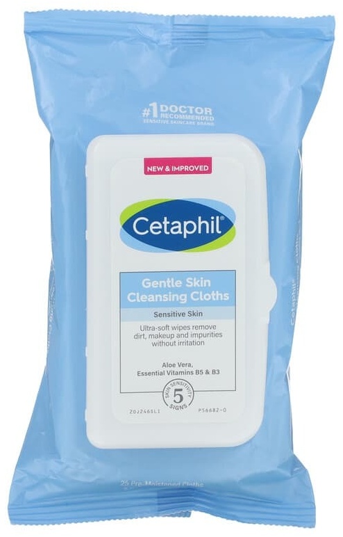 Cetaphil Деликатные салфетки для снятия макияжа из нетканого материала 25 шт