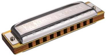 Губная гармошка Hohner Blues Harp 532/20 MS D M533036X серебристый