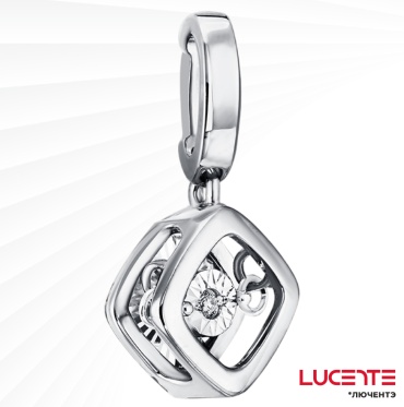 Подвеска Lucente Бриллианты Якутии PEN-LU-585-23693306 вес 1.04 г золото, бриллиант