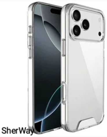 Чехол SherWay для Apple iPhone 17 Pro Max прозрачный