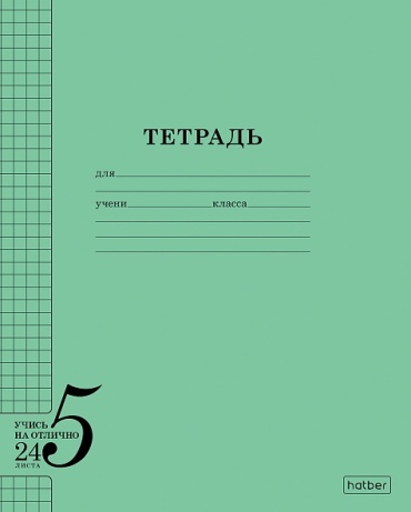 Набор школьных тетрадей Hatber Учись на отлично, 24 л, А5, клетка, мягкая обложка, 18 шт