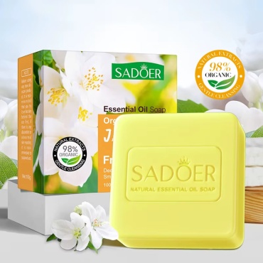 Кусковое мыло туалетное SADOER Jasmine essential oil soap мыло с эфирным маслом жасмина 1 шт