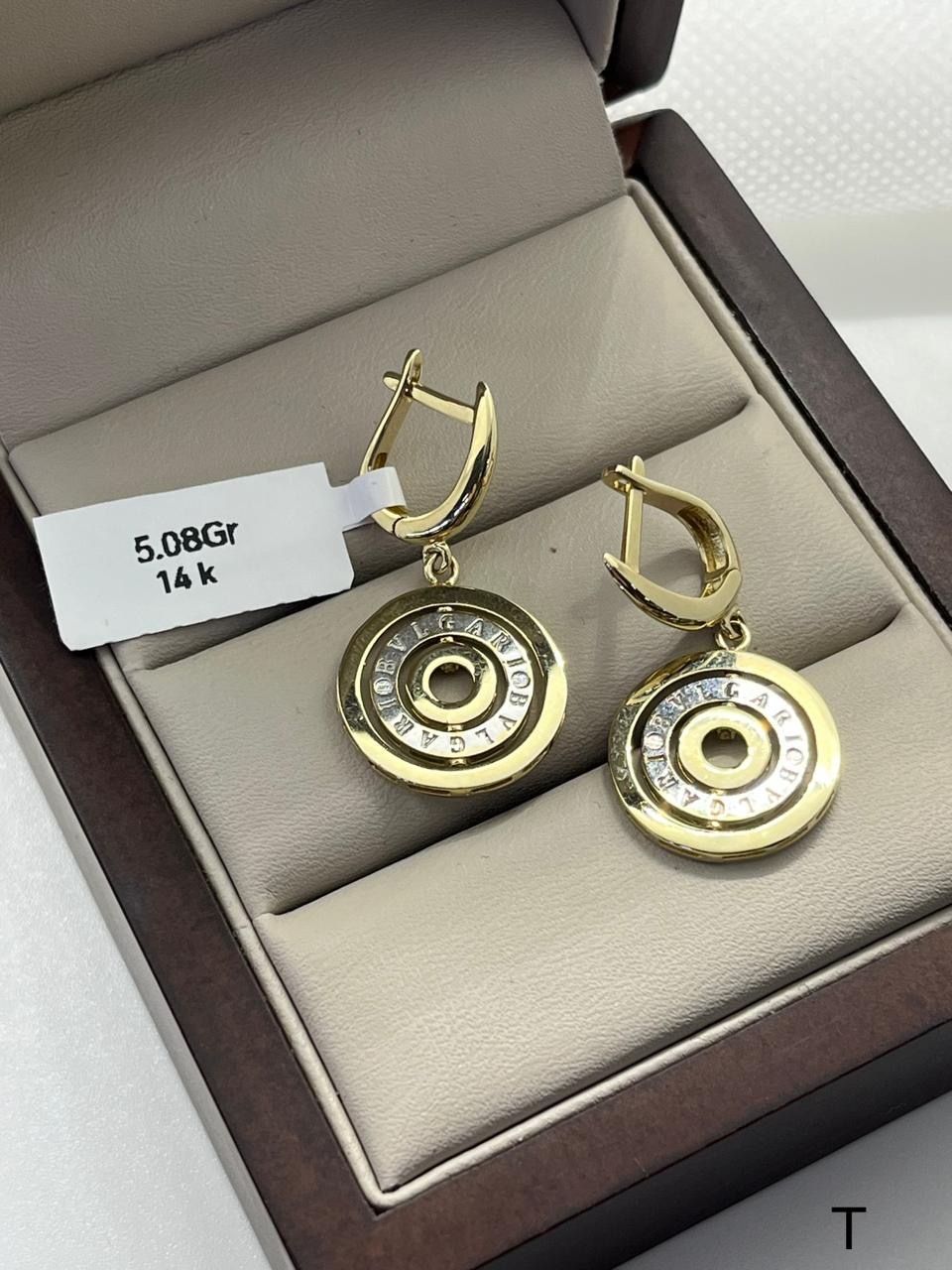 Серьги Italy Gold 001158 вес 5.08 г золото, фианит