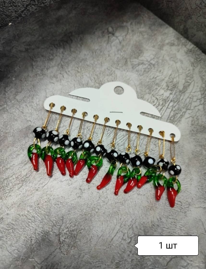 Булавка Accessories бижутерный сплав, стекло