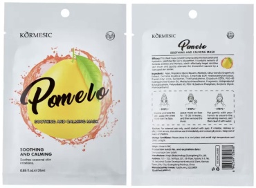 Маска для лица Kormesic тканевая Pomelo 1 шт