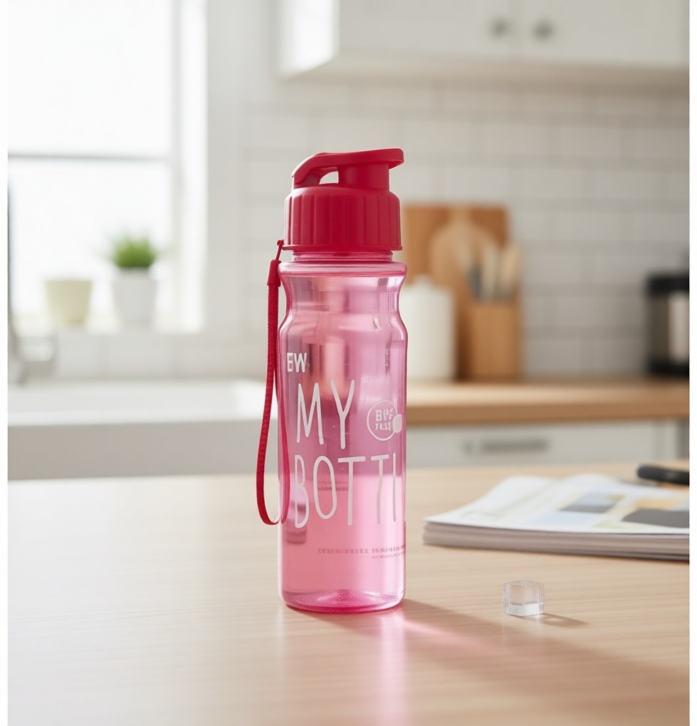 Бутылка My Bottle 0.5 л красный, флип-топ, пластик