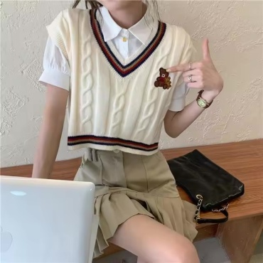 Жилет 0risma белый, желтый