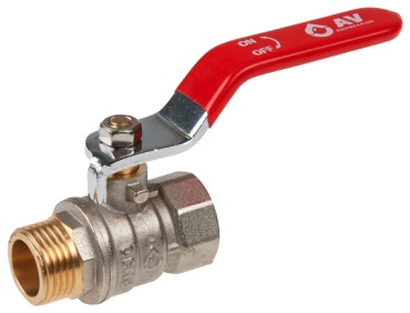 Кран шаровый AV Engineering резьбовой (BP/HP) AVE140012 Ду 15 (1/2)
