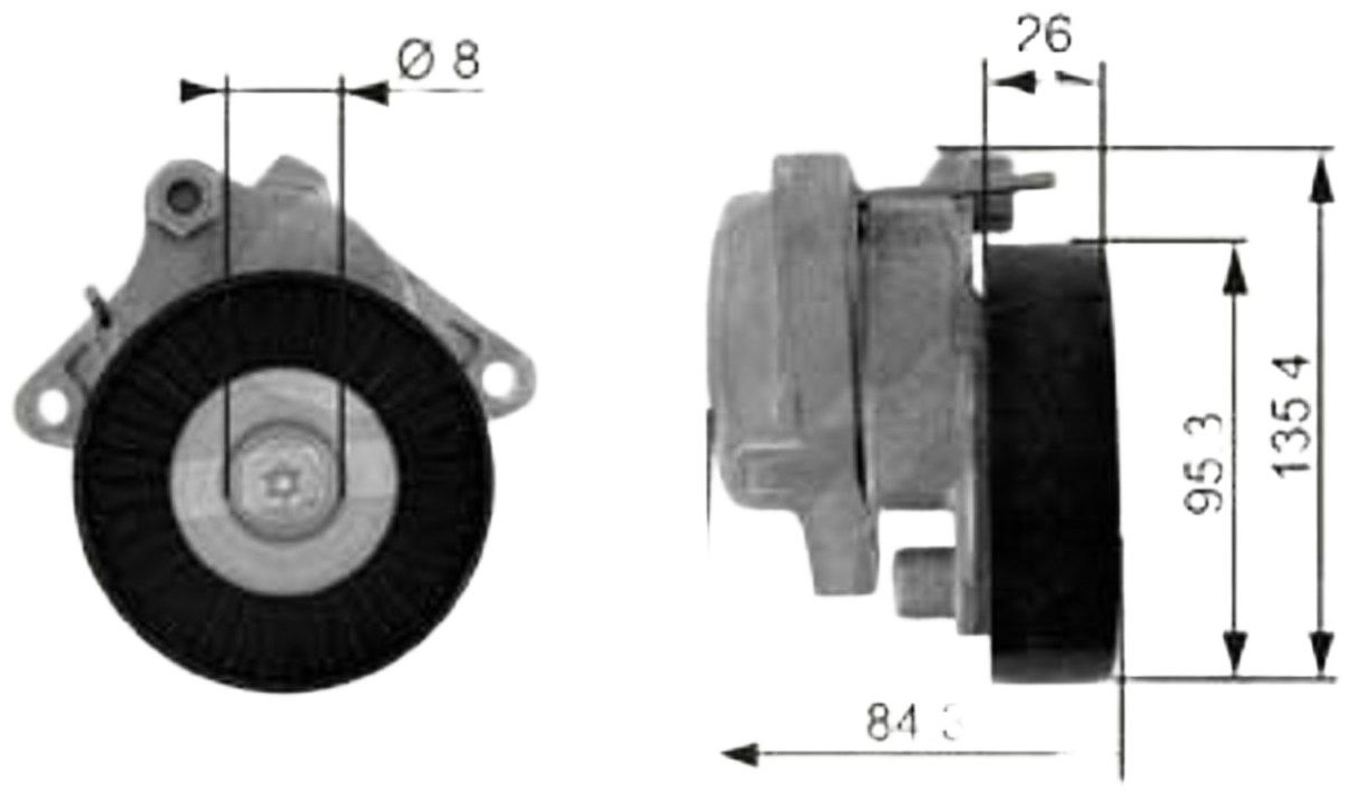 Gates ролик натяжной T38174