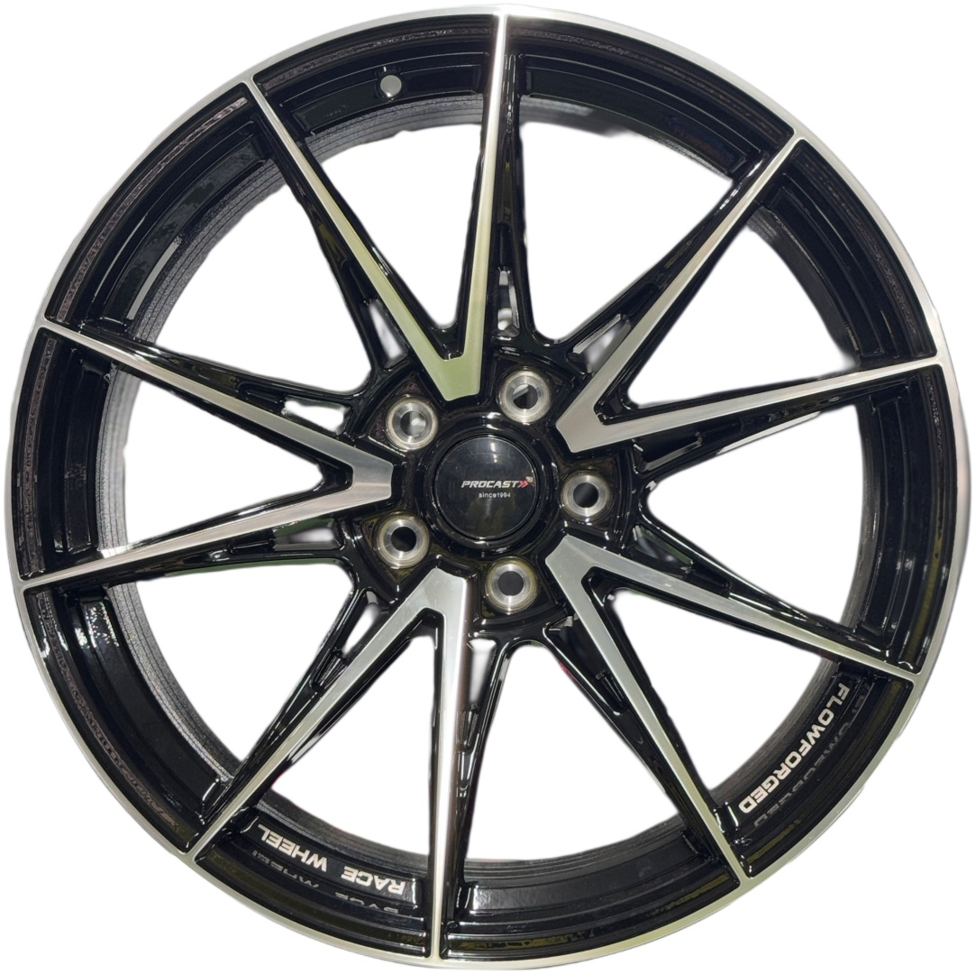 Procast 2074 8.5x19/5x114.3 D73.1 ET35 4 диска черный, серебристый
