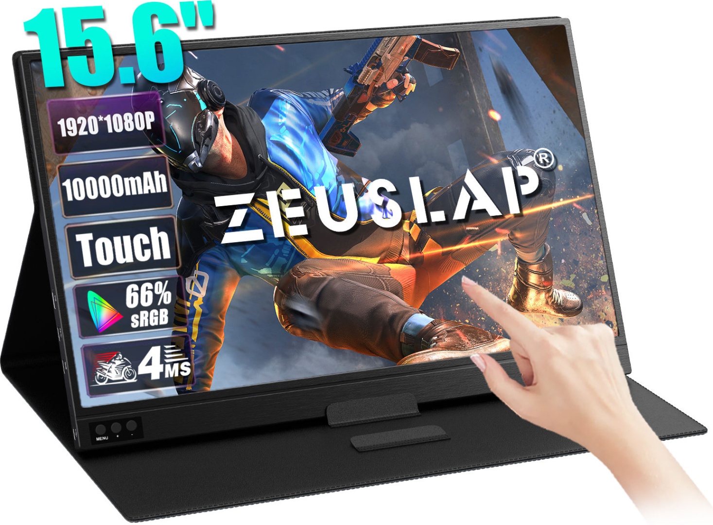 Монитор 15.6" ZEUSLAP P15BT черный