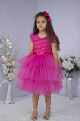 Нарядное платье Zeya Moda фуксия