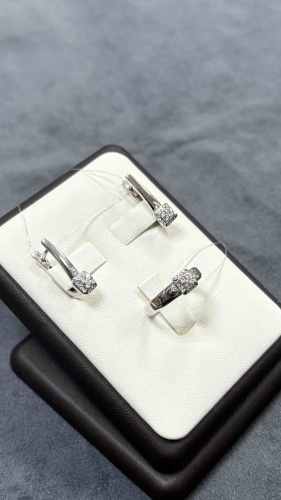 АЛЬКОР SET-25740-200_15740-200_16.5 вес 4.2 г золото, бриллиант