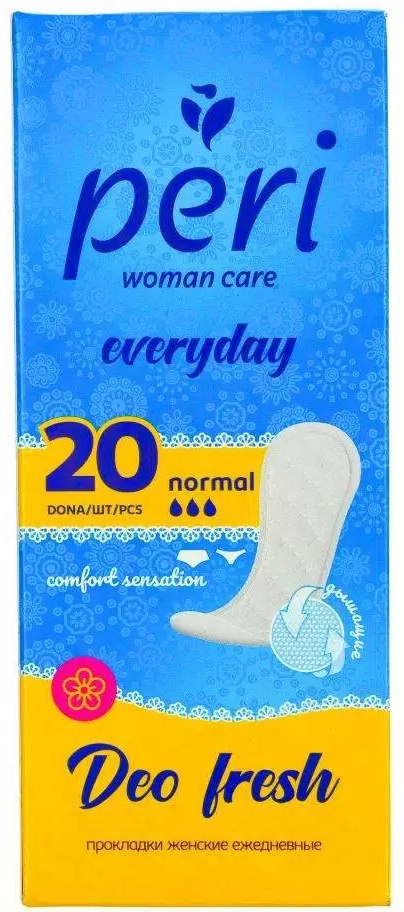 PERI прокладки ежедневные Deo Fresh Normal 20 шт