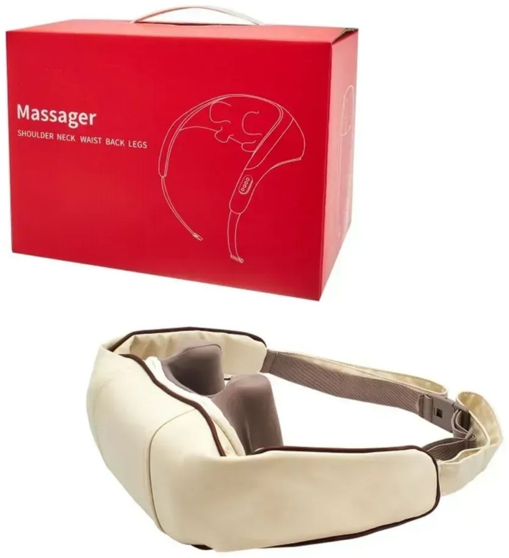 Массажер Массажер Massager of Neck Kneading G-66 воротник акупунктурный, вибрационный, разогревающий, надавливающий