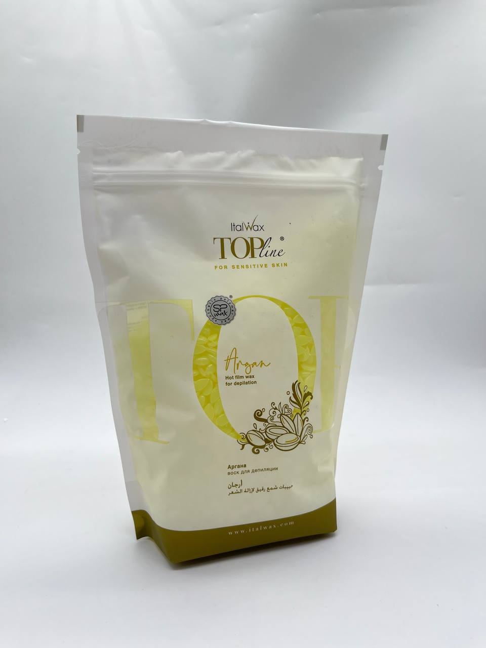 Воск гелевый ITALWAX TOP line Argan плотность плотная в гранулах 750 г
