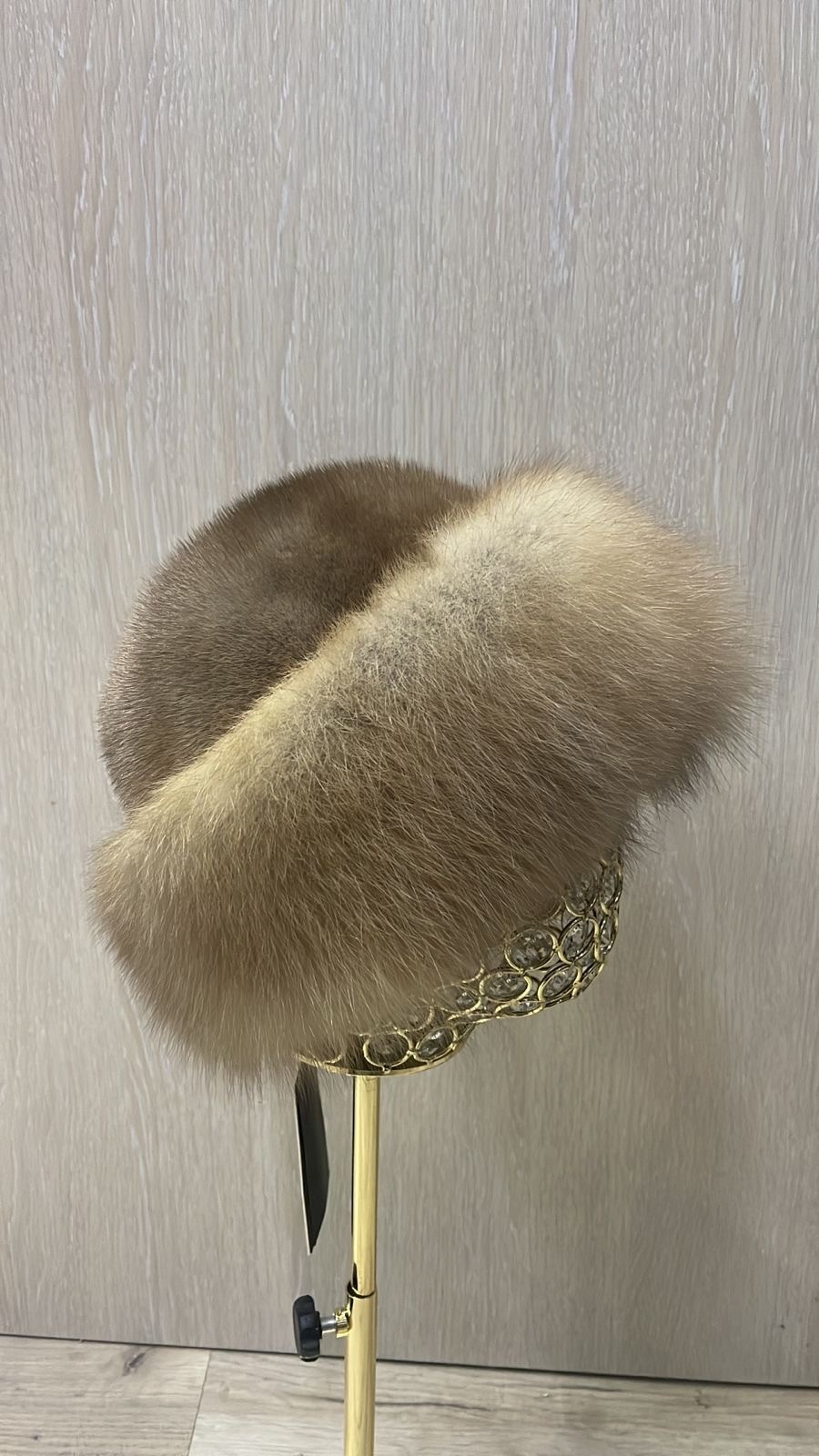 Шапка SemiFur размер 56, 57, 58, 59, коричневый
