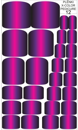 X-COLOR пленки Пленки для педикюра 1 шт