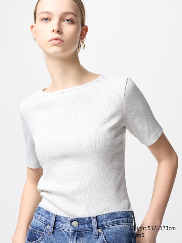 Футболка Uniqlo серый
