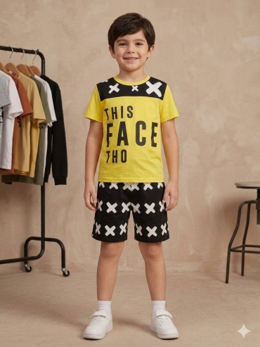 Комплект Kids wear черный, желтый