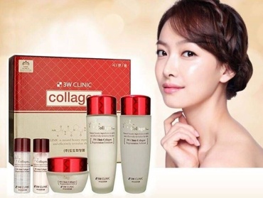 3W CLINIC Collagen Skin Care 3 Items Set набор по уходу за лицом для женщин