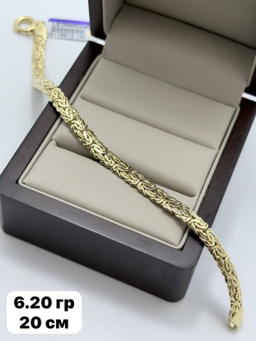 Sandu gold 48555625 длина 20 см, вес 6.2 г золото, плетение лисий хвост