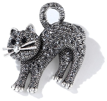 Брошь Fashion Jewelry бижутерный сплав, стразы
