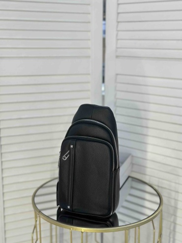 Барсетка Genuine Leather натуральная кожа черный