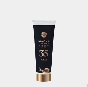Маска для лица Мануфактура Дом Природы крем Маска для лица с муцином улитки 35+ 150 г