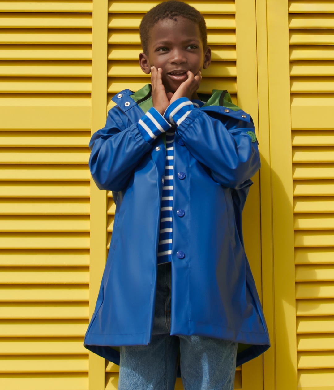 Плащ Petit Bateau синий